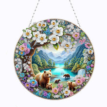 Load image into Gallery viewer, Landscape Double Sided Effect Diamond Painting Hanging Pendant (Landscape)
