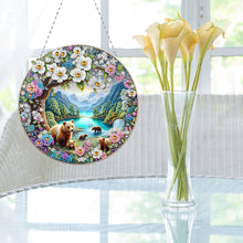 Load image into Gallery viewer, Landscape Double Sided Effect Diamond Painting Hanging Pendant (Landscape)