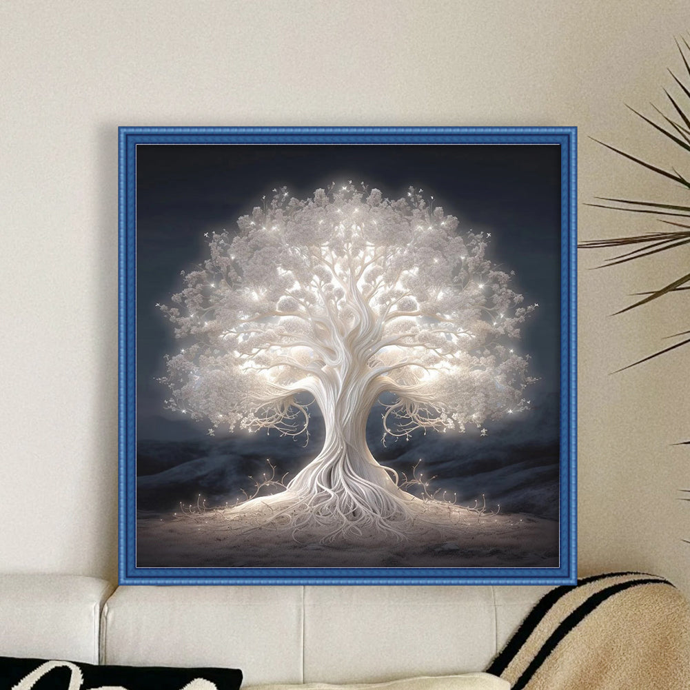 Tree Of Life - Full 11CT Stamped Cross Stitch 40x40CM - Yishu