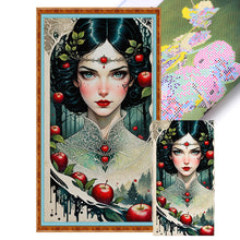 Load image into Gallery viewer, Yishu - Apple Girl - 40*75CM 11CT 3 Stamped Cross Stitch
