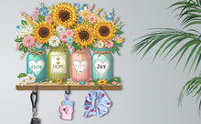 Load image into Gallery viewer, Sunflower Theme Wood DIY Diamond Painting Hooks Home Decoration Craft Kit