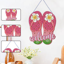 Load image into Gallery viewer, Summer Vibe 2D Flat DIY Special Shape Diamond Art Pendant Wall Door Decoration