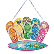 Load image into Gallery viewer, Summer Vibe 2D Flat DIY Special Shape Diamond Art Pendant Wall Door Decoration