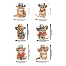 Load image into Gallery viewer, 6Pcs Diamond Painting Hooks Cartoon Cat Diamond Art Craft Wall Hook for Beginner