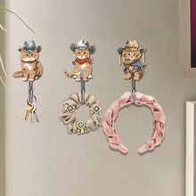 Load image into Gallery viewer, 6Pcs Diamond Painting Hooks Cartoon Cat Diamond Art Craft Wall Hook for Beginner