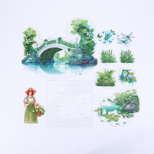 Load image into Gallery viewer, Acrylic Arch Bridge Pond Desktop Diamond Art Kits for Home Office Decor