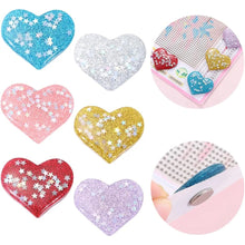 Load image into Gallery viewer, 6Pcs Acrylic Heart-Shaped DIY Magnetic Diamond Painting Cover Locator Tools