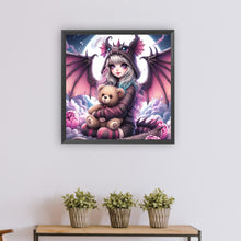 Load image into Gallery viewer, Dinosaur Girl 50*50CM(Canvas) Full Round Drill Diamond Painting