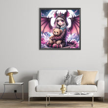 Load image into Gallery viewer, Dinosaur Girl 50*50CM(Canvas) Full Round Drill Diamond Painting