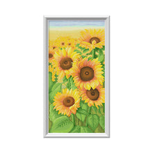 Load image into Gallery viewer, Spring Brand - Sunflowers In Bloom - 50*90CM 11CT 3 Stamped Cross Stitch