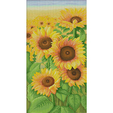 Load image into Gallery viewer, Spring Brand - Sunflowers In Bloom - 50*90CM 11CT 3 Stamped Cross Stitch