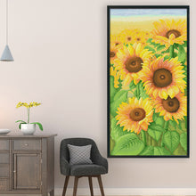 Load image into Gallery viewer, Spring Brand - Sunflowers In Bloom - 50*90CM 11CT 3 Stamped Cross Stitch
