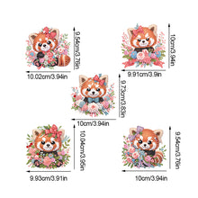 Load image into Gallery viewer, 5Pcs Acrylic Cartoon Raccoon Diamond Painting Hooks Diamond Art Craft Wall Hooks