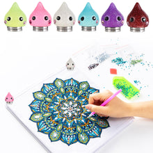Load image into Gallery viewer, 6Pcs Water Drop Shape Magnetic Diamond Painting Cover Holders for DIY Art Craft