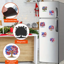 Load image into Gallery viewer, 6Pcs Independence Day Flag Tree Diamond Painting Fridge Magnet for Home Decor