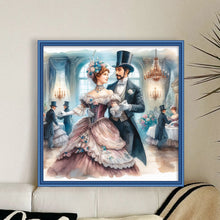 Load image into Gallery viewer, Yishu - Aristocratic Couple - 50*50CM 11CT 3 Stamped Cross Stitch