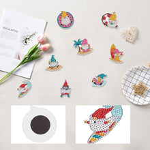 Load image into Gallery viewer, 8Pcs 2D/Flat DIY Ocean Gnomes Diamond Painting Magnets Kit for Art Crafts Gift