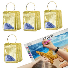 Load image into Gallery viewer, 200Pcs DIY Diamond Painting Bead Sealing Bag Diamond Art Storage Bag (Gold)