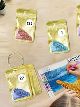 Load image into Gallery viewer, 200Pcs DIY Diamond Painting Bead Sealing Bag Diamond Art Storage Bag (Gold)