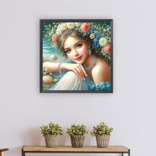 Load image into Gallery viewer, Flower Girl 50*50CM(Canvas) Full Round Drill Diamond Painting