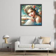 Load image into Gallery viewer, Flower Girl 50*50CM(Canvas) Full Round Drill Diamond Painting