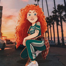 Load image into Gallery viewer, Yishu - Princess Merida - 40*40CM 11CT 3 Stamped Cross Stitch
