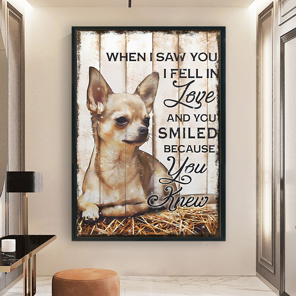 Little Dog - Full 11CT Stamped Cross Stitch 40x60CM - Huacan