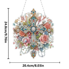 Load image into Gallery viewer, Gorgeous Cross 2D Flat DIY Diamond Painting Set Diamond Art Pendant Wall Decor