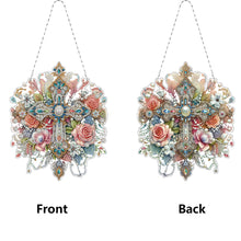 Load image into Gallery viewer, Gorgeous Cross 2D Flat DIY Diamond Painting Set Diamond Art Pendant Wall Decor