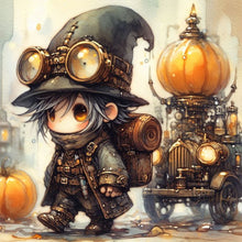 Load image into Gallery viewer, Huancan - Punk Boy - 50*50CM 11CT 3 Stamped Cross Stitch