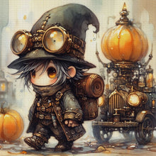 Load image into Gallery viewer, Huancan - Punk Boy - 50*50CM 11CT 3 Stamped Cross Stitch