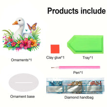 Load image into Gallery viewer, Duck Acrylic Special Shape Diamond Painting Desktop Ornaments for Home Decor