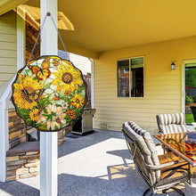 Load image into Gallery viewer, Butterfly Sunflower 2D Flat DIY Diamond Art Suncatcher Diamond Art Pendant Decor