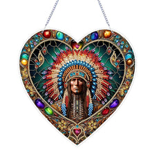 Load image into Gallery viewer, Indian 2D Flat DIY Diamond Art Suncatcher Diamond Art Pendant for Home Decor