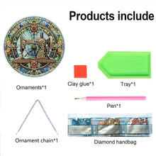 Load image into Gallery viewer, Sewing Machine 2D Flat DIY Diamond Art Sun Catcher Hanging Diamond Art Pendant
