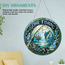 Load image into Gallery viewer, Hooked Fish 2D Flat DIY Diamond Art Sun Catcher Hanging Diamond Art Pendant