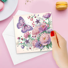 Load image into Gallery viewer, 6PCS Rose Pattern DIY Diamond Art Greeting Cards Diamond Art Handmade Cards