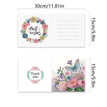 Load image into Gallery viewer, 6PCS Rose Pattern DIY Diamond Art Greeting Cards Diamond Art Handmade Cards