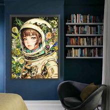 Load image into Gallery viewer, Yishu - Astronaut Girl - 50*65CM 11CT 3 Stamped Cross Stitch