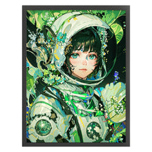 Load image into Gallery viewer, Yishu - Astronaut Girl - 50*65CM 11CT 3 Stamped Cross Stitch