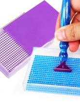 Load image into Gallery viewer, 4Pcs Diamond Painting Tray with Lid 5D DIY Drills Plate with Sppon & Brush