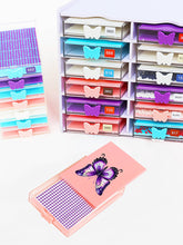 Load image into Gallery viewer, 4Pcs Butterfly Diamond Painting Tray 5D DIY Drills Plate with Sppon & Brush