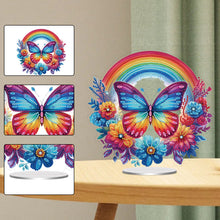 Load image into Gallery viewer, Acrylic Special Shaped Butterfly Rainbow Diamond Painting Desktop Decorations