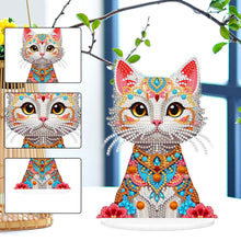 Load image into Gallery viewer, Acrylic 2D Flat Print DIY Cat Diamond Painting Art Tabletop Decorations