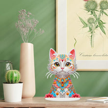 Load image into Gallery viewer, Acrylic 2D Flat Print DIY Cat Diamond Painting Art Tabletop Decorations