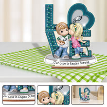 Load image into Gallery viewer, Wooden Special Shaped Philadelphia Eagle Desktop Diamond Art Kits Bedroom Decor