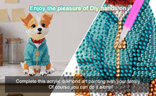 Load image into Gallery viewer, Acrylic 2D Flat DIY Dog Shake Head Desktop Diamond Art Kits Bedroom Table Decor