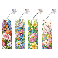 Load image into Gallery viewer, 4Pcs DIY Butterfly Bush Diamond Painting Bookmark Diamond Painting Art Bookmarks