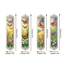 Load image into Gallery viewer, 4Pcs DIY Butterfly Bush Diamond Painting Bookmark Diamond Painting Art Bookmarks