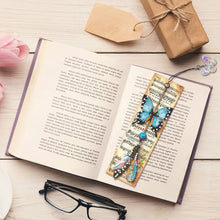 Load image into Gallery viewer, 3Pcs Butterfly Sheet Music Special Shape 5D DIY Diamond Painting Bookmark